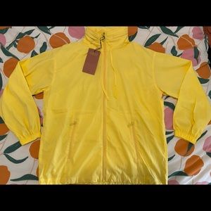 NWT Girlfriend Collective Lemon Windbreaker
